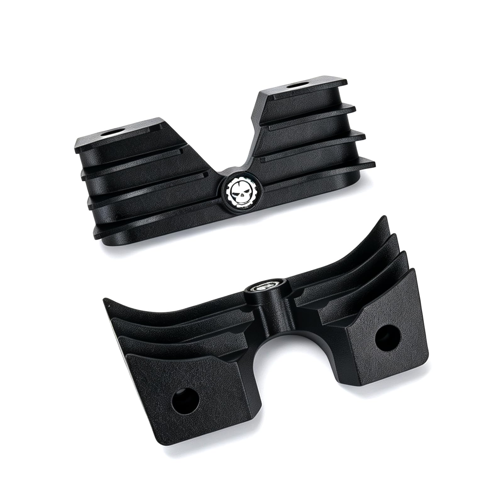 Copri Bullone Testa Candela con Alette Nere Antirughe per Motocicletta Adatta per Harley Sportster 883 1200 2004-2014