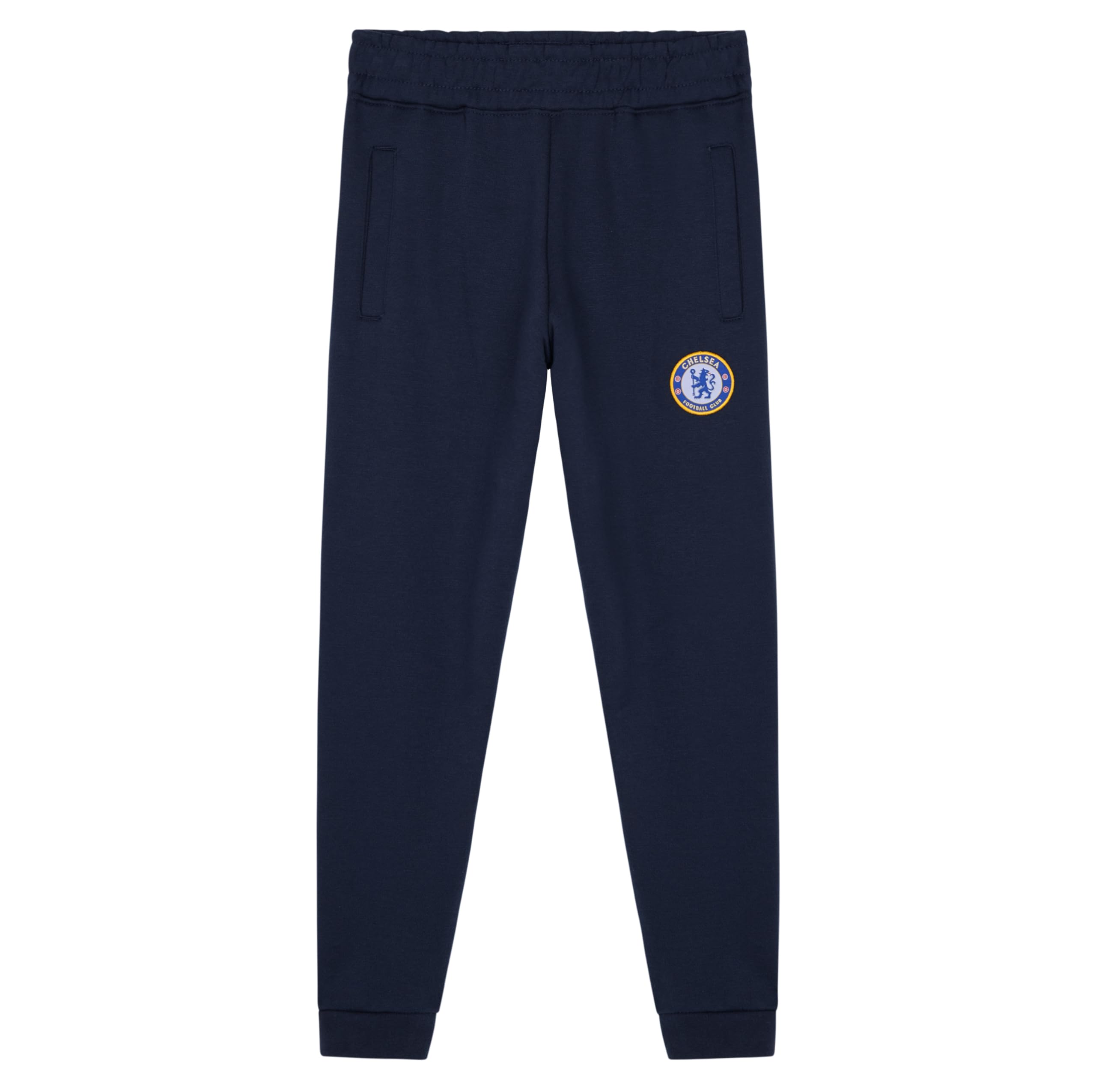Chelsea Boys Navy F.c. Sweatpants - 2 Pockets Cuffed Ankles For Kids And Teenagers 7-14 Years Gifts For (, 13 Years)