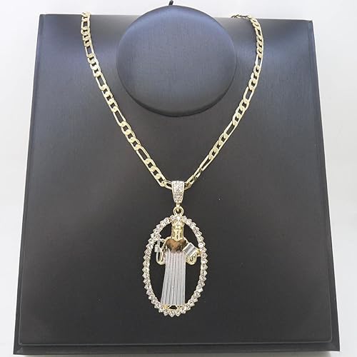 Miniatura 5 de ABAIHSMOON Collar con colgante de San Benito dorado joyería religiosa