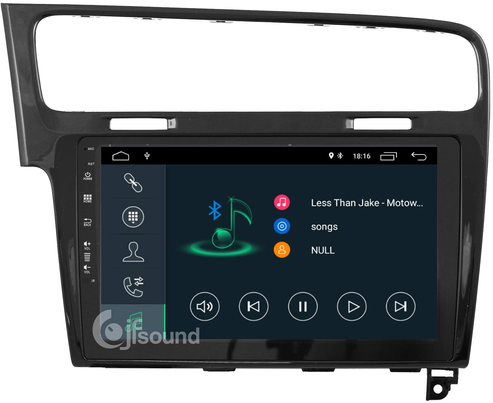 Jfsound, Autoradio Custom Fit, Golf 7, con Android 8.1 4Core, con 2 Porte USB Integrate, Schermo Capacitivo Fulltouch da 10”, Easyconnect