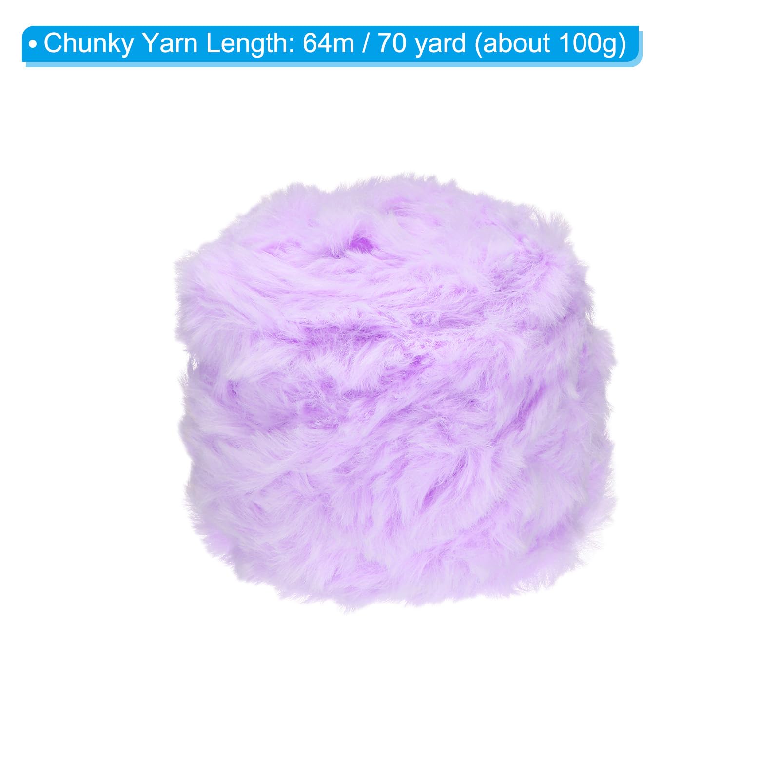 PATIKIL 70yds Faux Fur Yarn - Image 2