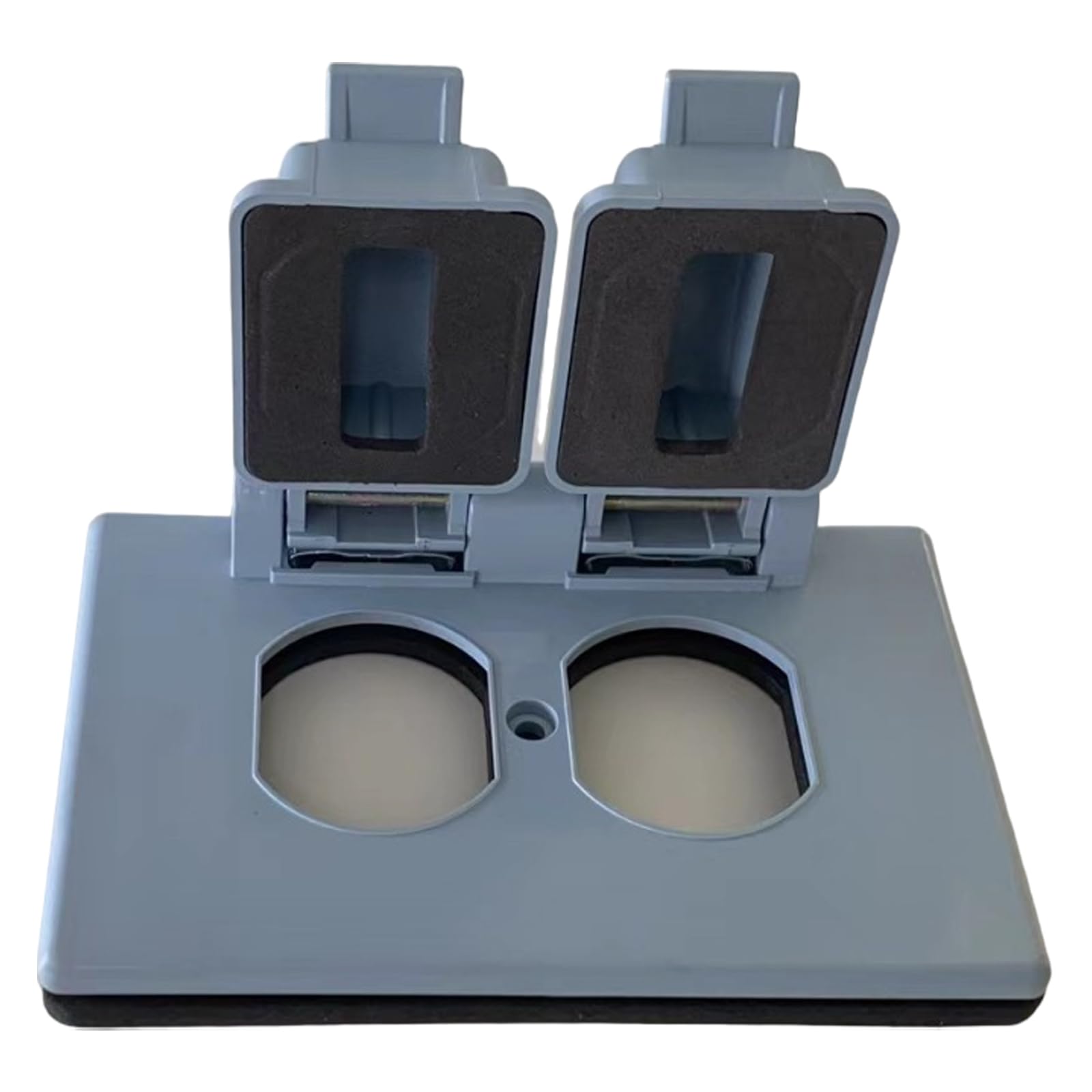 Hdoytxxm Multipurpose Sturdy Outdoor Outlet Covers For Duplex Receptacles Pack Horizontal Gang Easy To Installion Listed Thermoplastic Outlet Covers