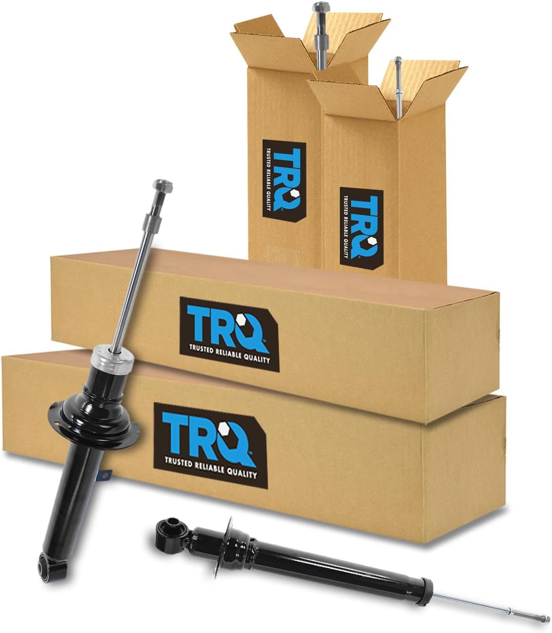 TRQ Front and Rear Shock Absorber Set Compatible with 2001-2005 Lexus IS300