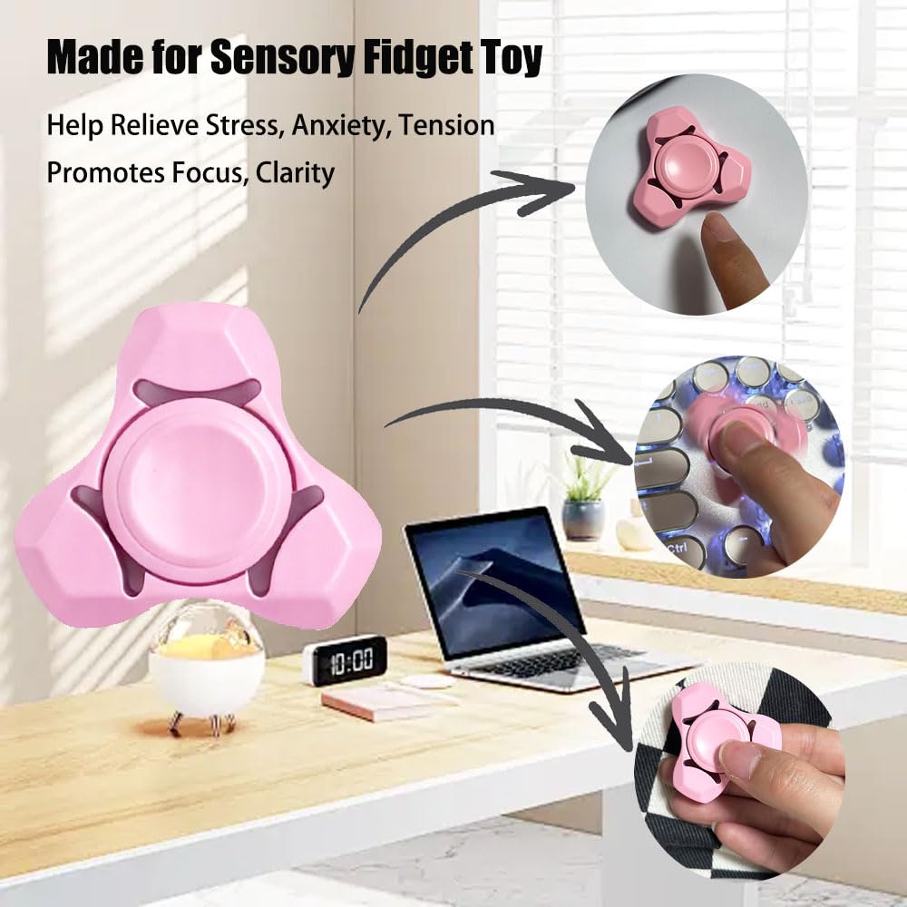 Amazon | 金属製フィジェットスピナートイ 大人用 ステンレススチール