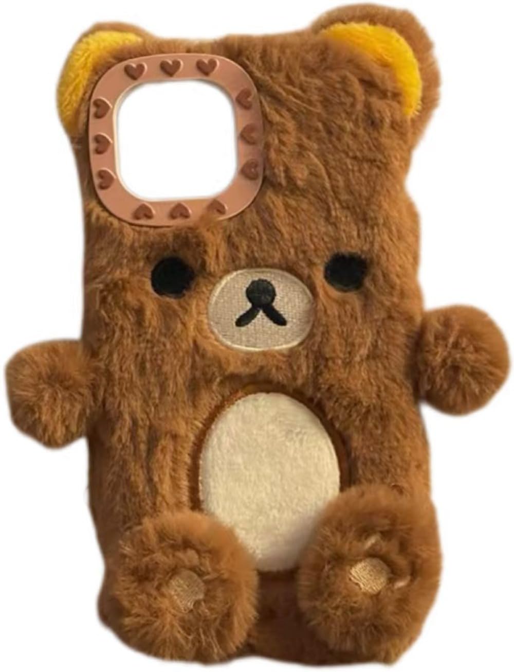 【中古】リラックマ きぐるみ風 もふもふ ケータイケース Amazon.co.jp: iPhone 13対応 ふわふわ ぬいぐるみ もこもこ ケース