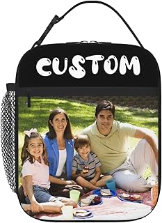 Custom Lunch Bag Design Your Own for Men & Women Personalized Lunch Boxes With Your Text Logo Picture Customized Bags For Gifts