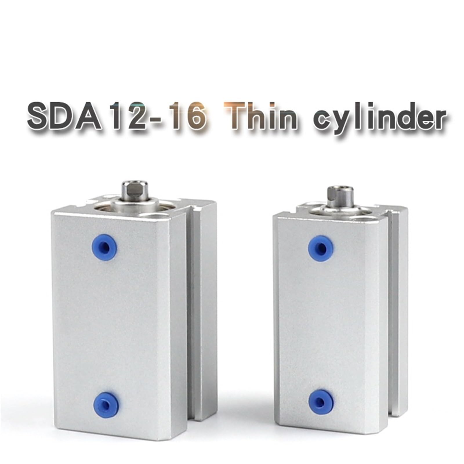 Zylinder kleiner pneumatischer Typ SDAD dünner Zylinder SDA40/50/63/80/100x5/10/20/25/30-SxB(Bore 100mm,Stroke 10mm)