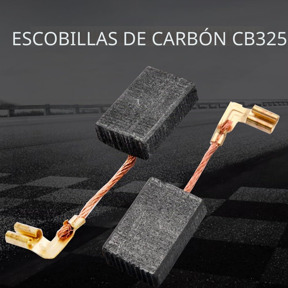 Juego de 10 escobillas de carbono para amoladora angular eléctrica