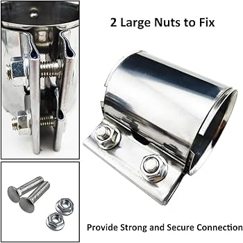 Amazon | マフラー バンド ステンレス製 排気管 クランプ 汎用