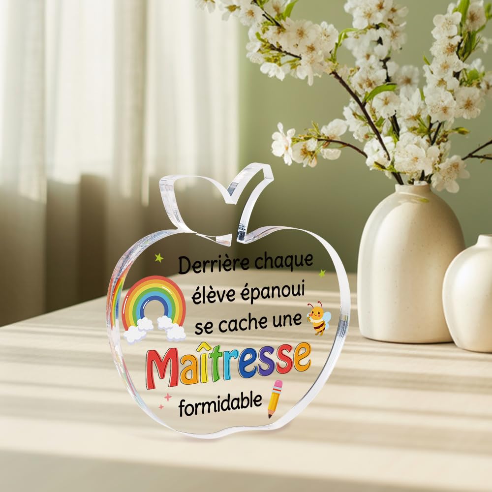 Cadeau maîtresse - pin's merci maîtresse - maîtresse personnalisé