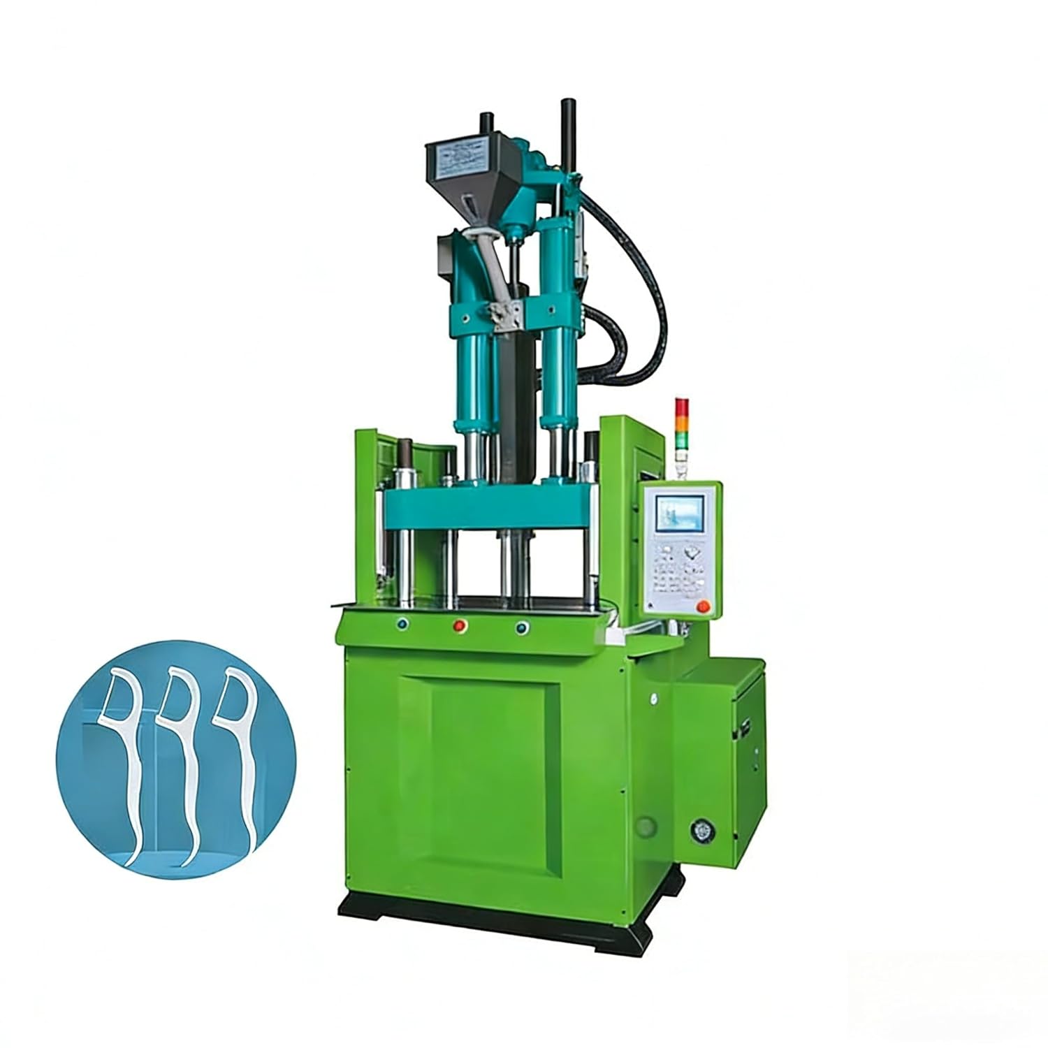 Fully Automatic Dental Floss Making Machine Vertical Plastic Injection Equipment for Floss Stick Manufacturing