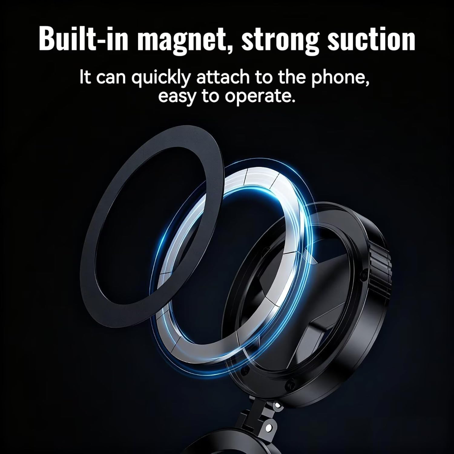 Magnetic CPL Filter for iPhone 17-13, 52mm, Anti-Glare Lens | 52mm Polarizing Filter, Glass Optics, Quick Mount, Foldable Stand, Reduce Reflection, Enhance Color, Ideal for Photography