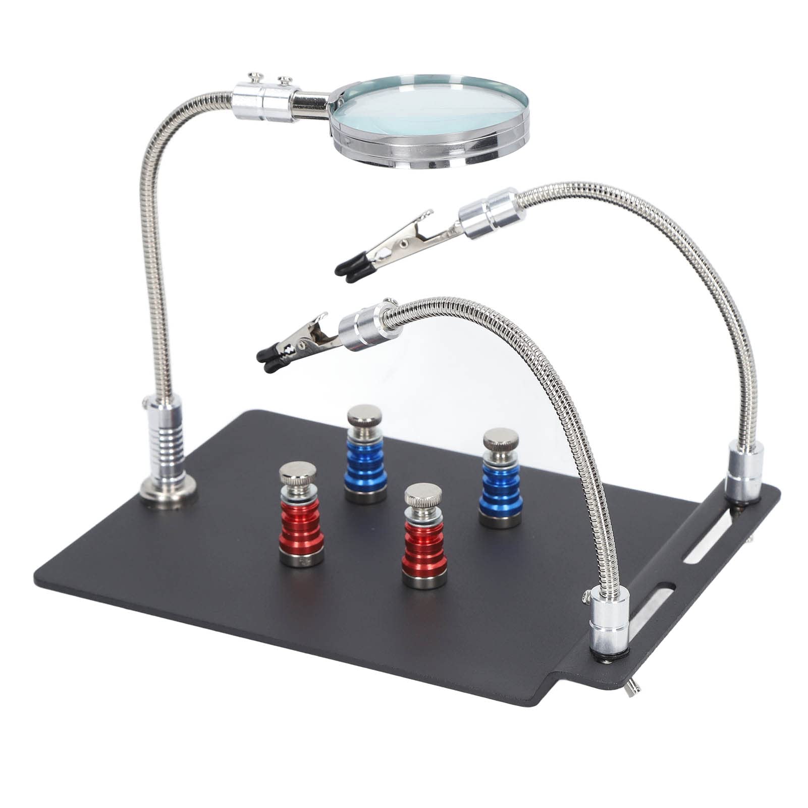 Helfende Hände Zum Löten, Flexibler Armwinkel Verstellbare Handstation Magnetisches Drittes Handhilfswerkzeug Mit 3 facher Lupe