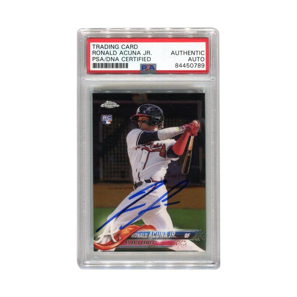 Amazon.co.jp: Ronald Acuna Jr 2018 Topps Chrome RC ルーキー サイン 