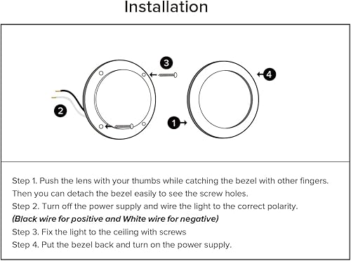 Miniatura 7 de Lámpara de techo Dream Lighting, de luz LED, ópalo, 3 pulgadas