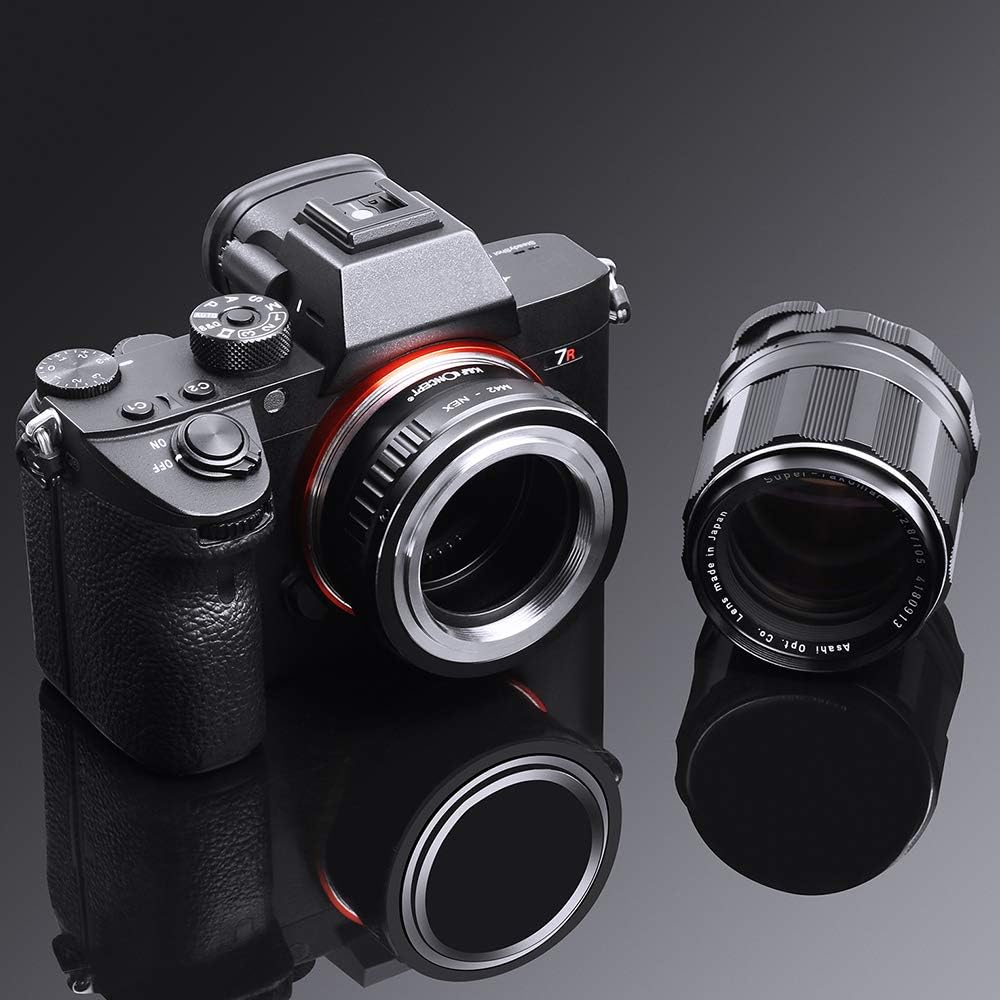 K&F Concept Lens Mount Adapter Compatible with M42 Lens to NEX E-Mount Camera Compatible with Sony Alpha NEX-7 NEX-6 NEX-5N NEX-5 NEX-C3 NEX-3