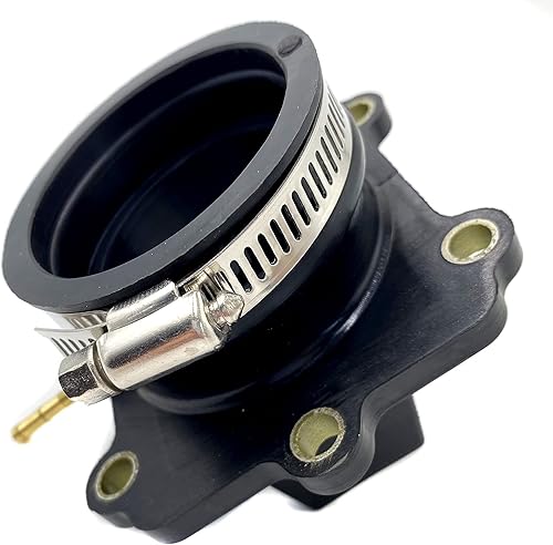 Miniatura 5 de 2 piezas de repuesto 07-100-56 (2) Brida de montaje del carburador de arranque de admisión Compatible con Arctic Cat Mountain Cat 500 Efi.Powder