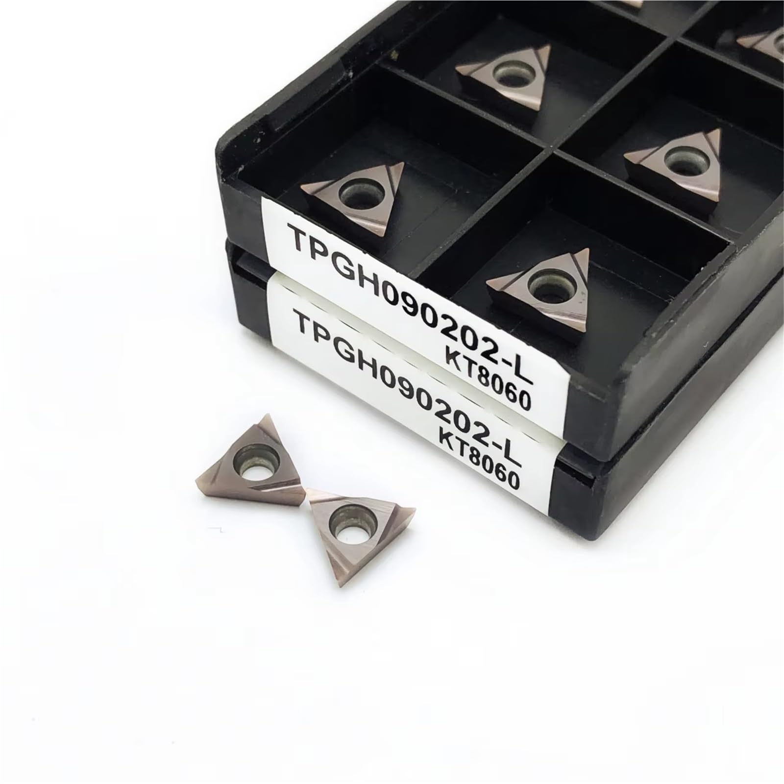 10 Pièces TPGT060102 TPGH080202 TPGH090202 TPGH110302-L KT8060 Plaquettes Carbure Cermet Outils D'alésage Outil De Tournage Plaquettes de Carbure CNC(TPGH110302L KT8060)