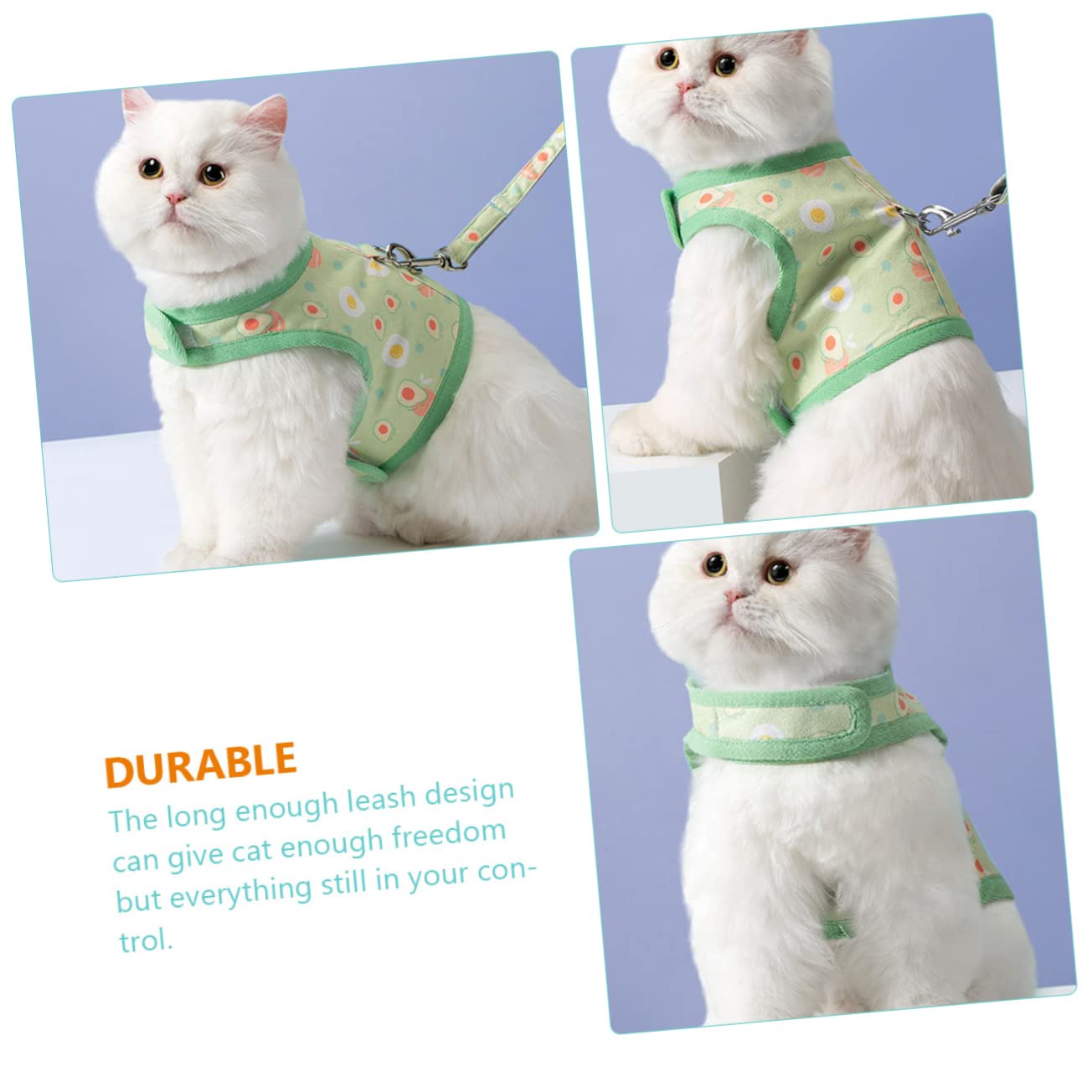 Kisangel 4juegos Arnés para Gato con Diseño De Arnés De Vestido Transpirable para LB