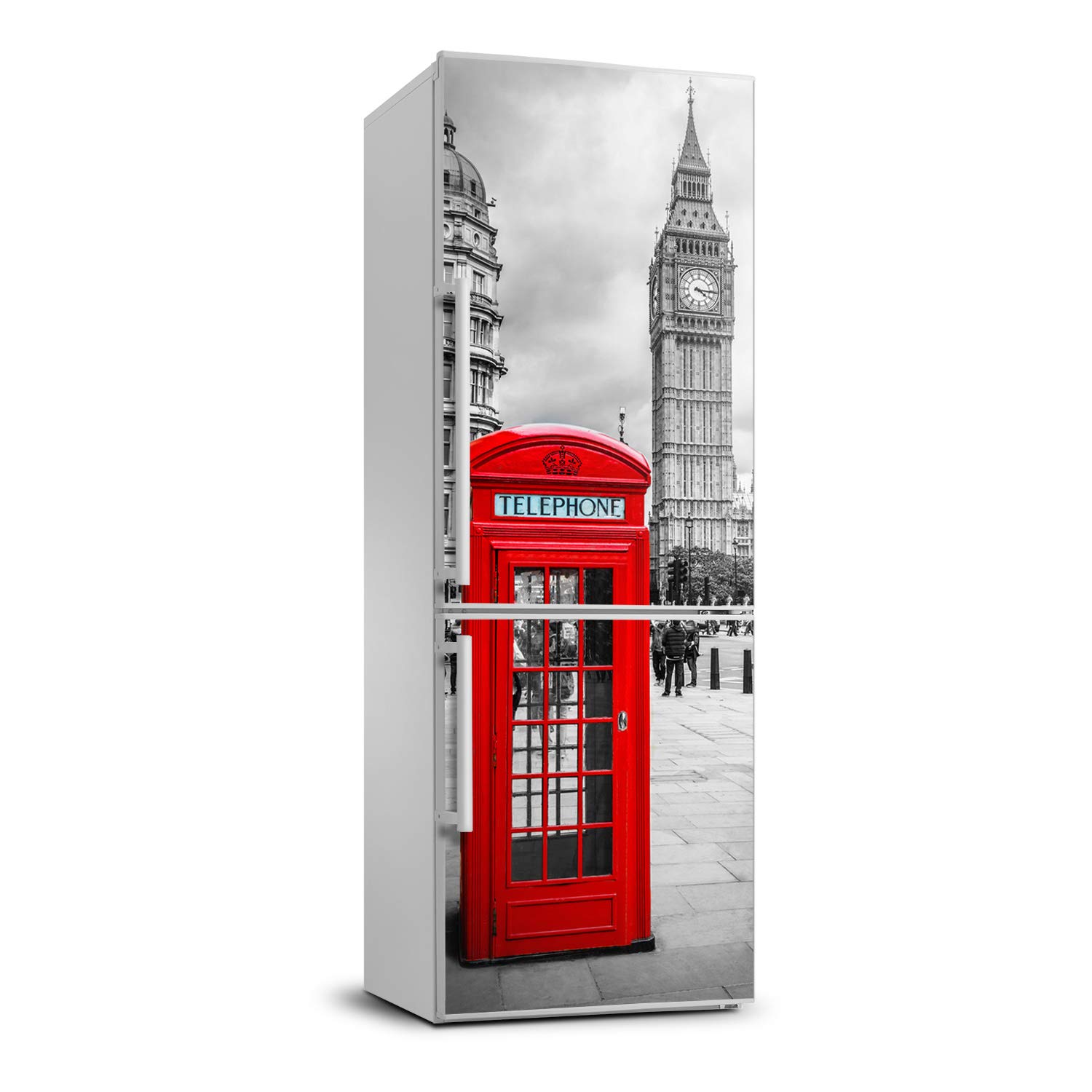 Pegatina para nevera 70x190 de cocina moderna decoración de sala motivo Londres Inglaterra