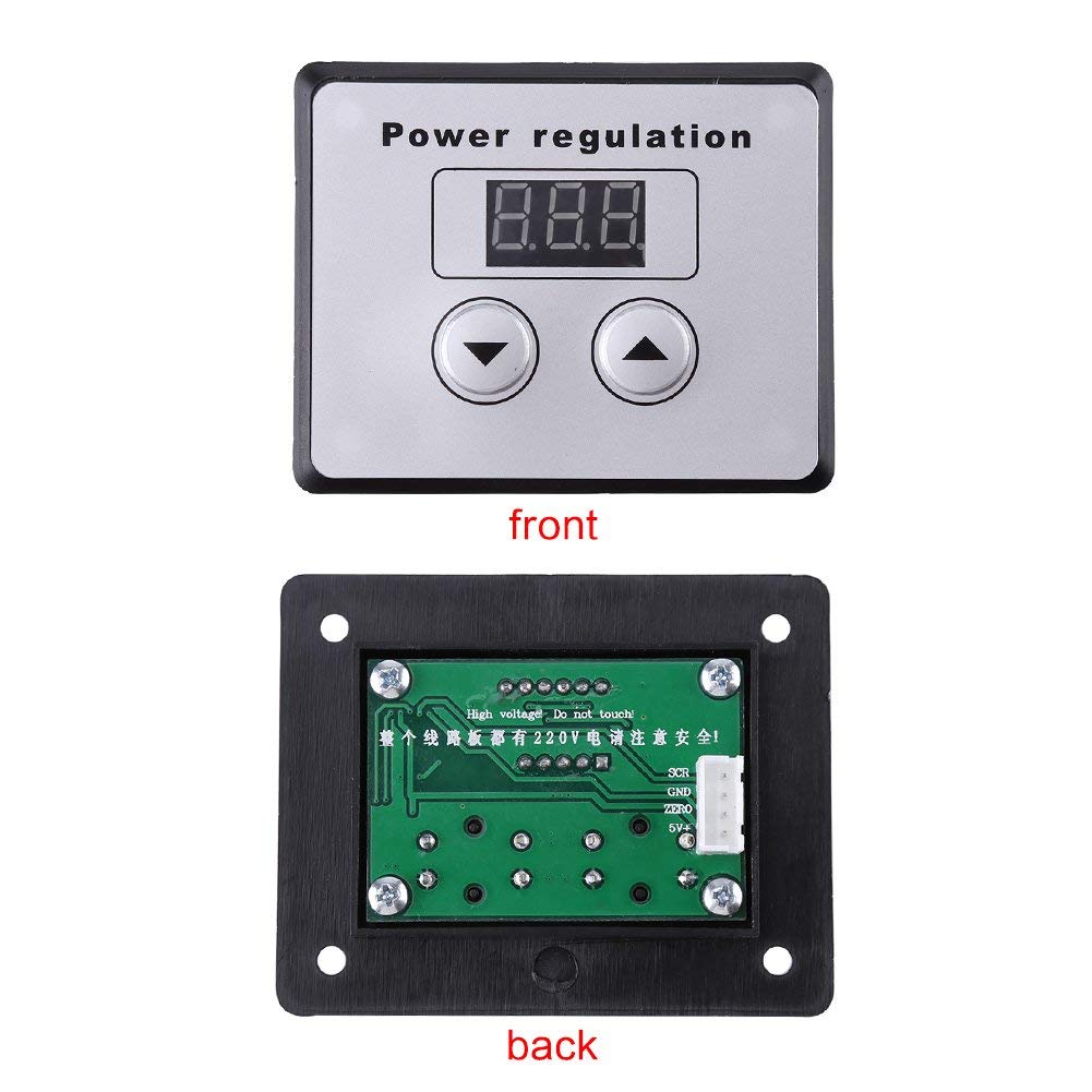 Regolatore Tensione SCR 10000W AC 220V 80A Digitale per Controllo Motori e Dimmer Alta Potenza