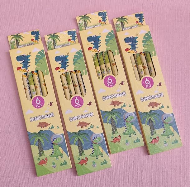 TERA 13 Pencil Set Return Gifts For Kids Dinosaur Pencils For School Stationary Items (4 SET 24 PCS) Cartoon Pencil For Boys Drawing And Writing Pencil, Kanjak Gifts (B0CC5PS9ZN) Amazon Price History, Amazon Price Tracker