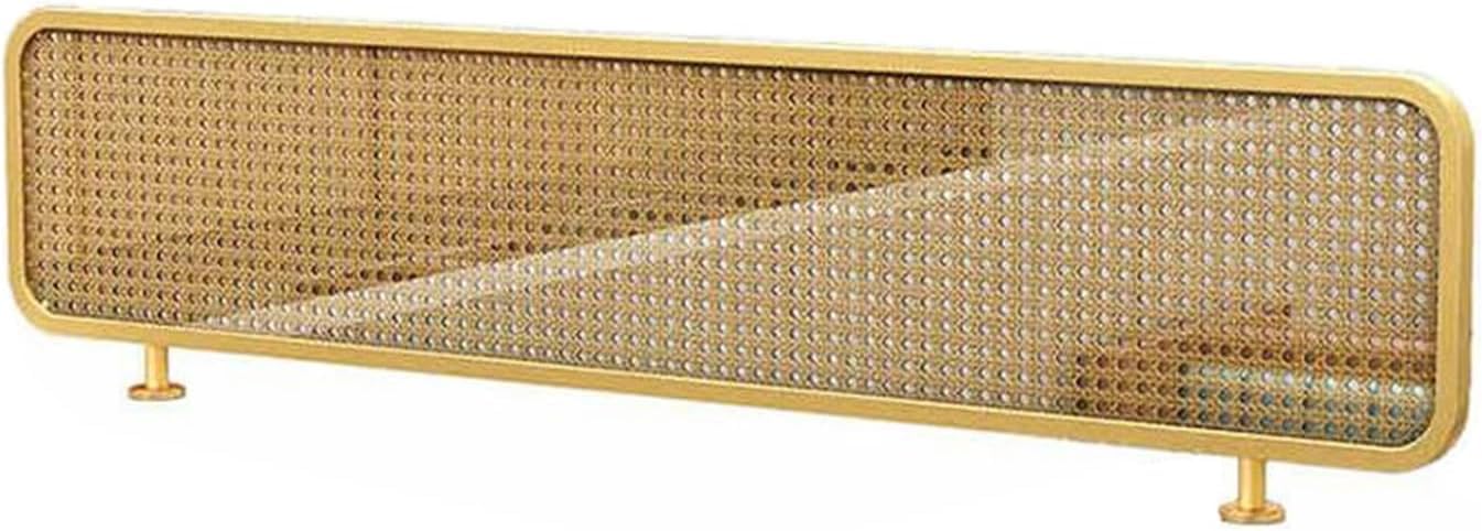 Protection d'intimité avec le paravent doré 120x40cm pour bureau et table