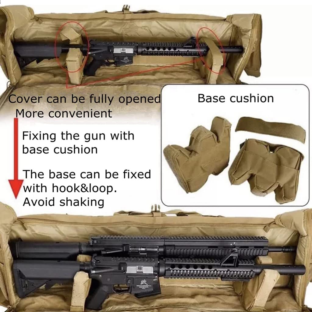 Custodie per Pistole Morbide, Fucile Tattico Custodia, Borsa Porta Fucile, Borsa Tattica per Pistola Lunga per Riporre Carabine Fucili Nero