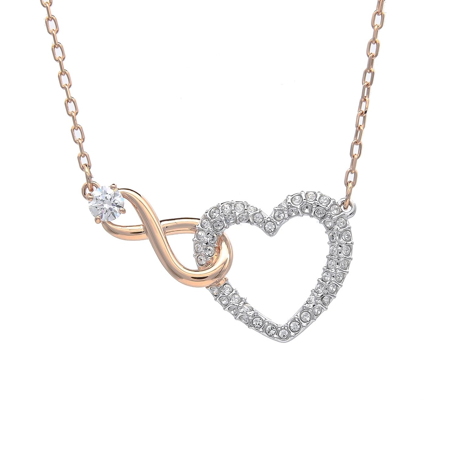 Amazon.co.jp: スワロフスキー ネックレス ペンダント ハート INFINITY  