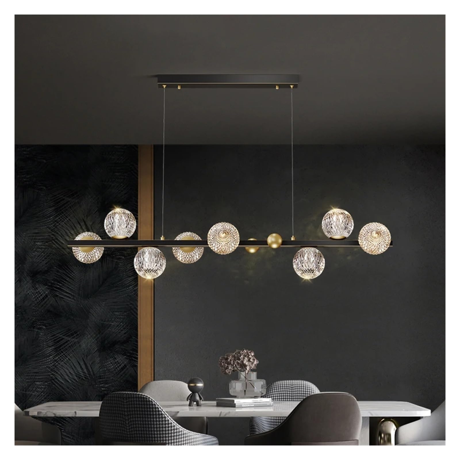 Olskfuh Onecolor All Copper Modern Luxury Style Led Chandelier Compatible With Dining Room Kitchen Bar Bedroom Black Gold Design Lamp Pendant Light Fixtures,Chandelier Lamps,
