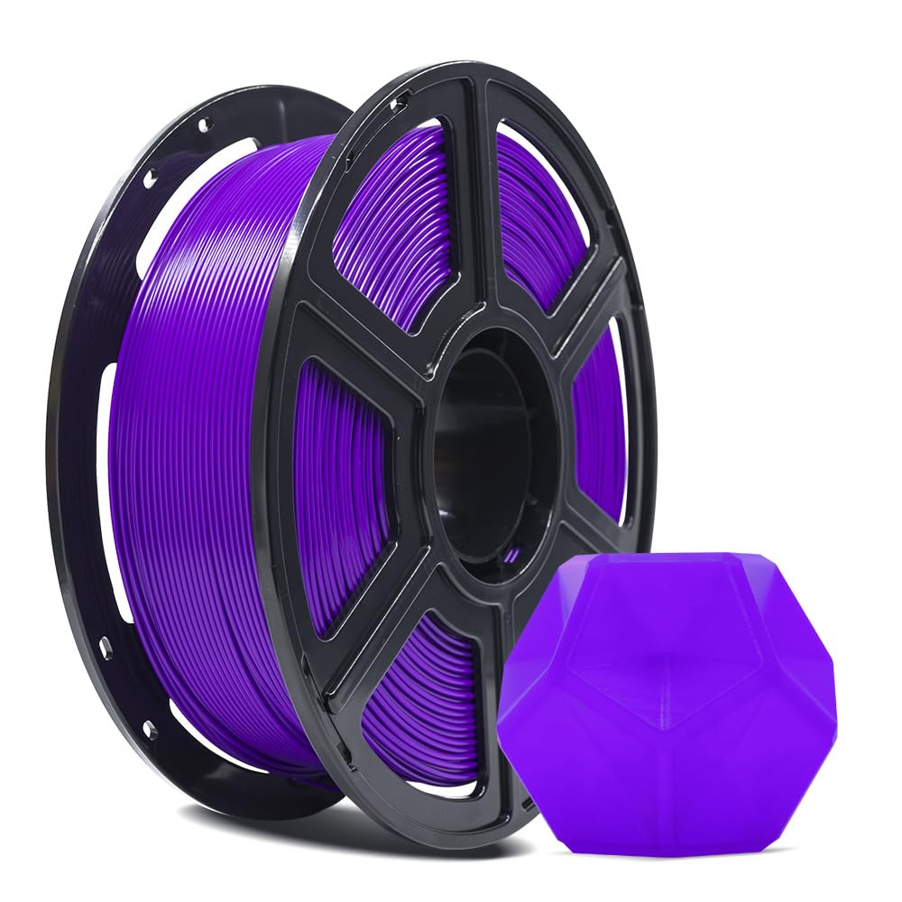 FLASHFORGE 3D Printer Filament, PLA PRO Filament, 1.75mm, 1kg Spool, Dimensional Accuracy +/- 0.02mm for FDM 3D Printer, Better Toughness and Tangle Free, Purple