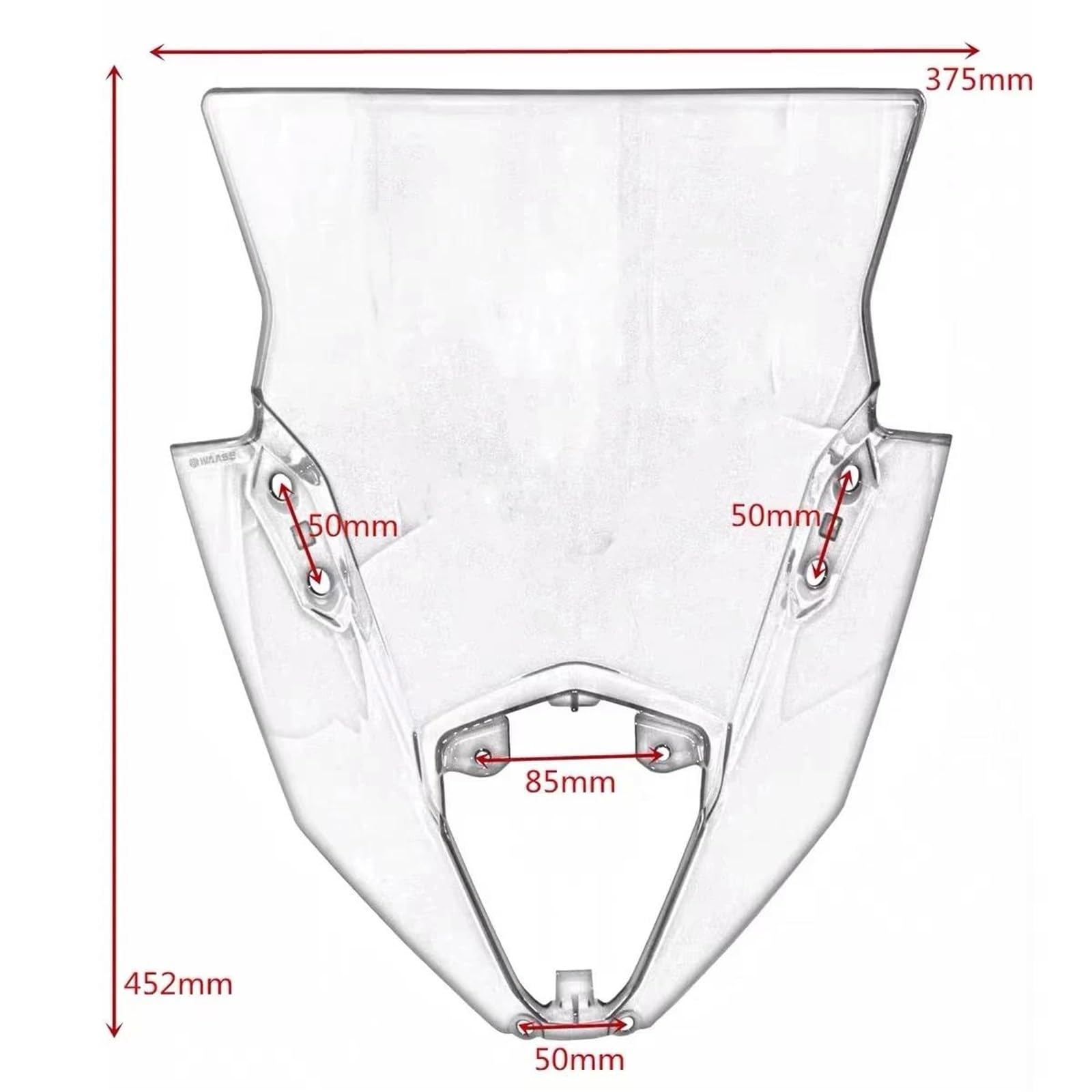 ZYSM Pare-Brise Double Bulle pour Moto, Déflecteur De Vent Et Protection pour pour Ninja 650 EX650 ER-6F ER6F 2020-2023 Avant Déflecteur Vent Motos(Noir)