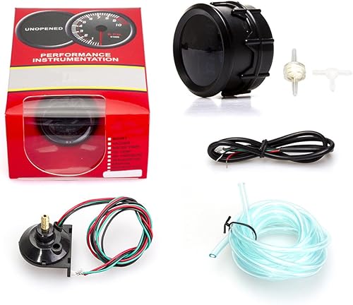 Miniatura 5 de Barra de medidor digital para coche, kit de medidor universal, 2 pulgadas 2.047 in y pantalla de luz LED azul