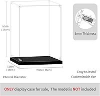 Vista 4 de Vitrina para casco Lego, 7x7x9 pulgadas (7.1x7.1x9.1 in), adecuado para Lego 75304 76329 75408 75415 75328 75349 75429 76285 75350 75351 75327 76629