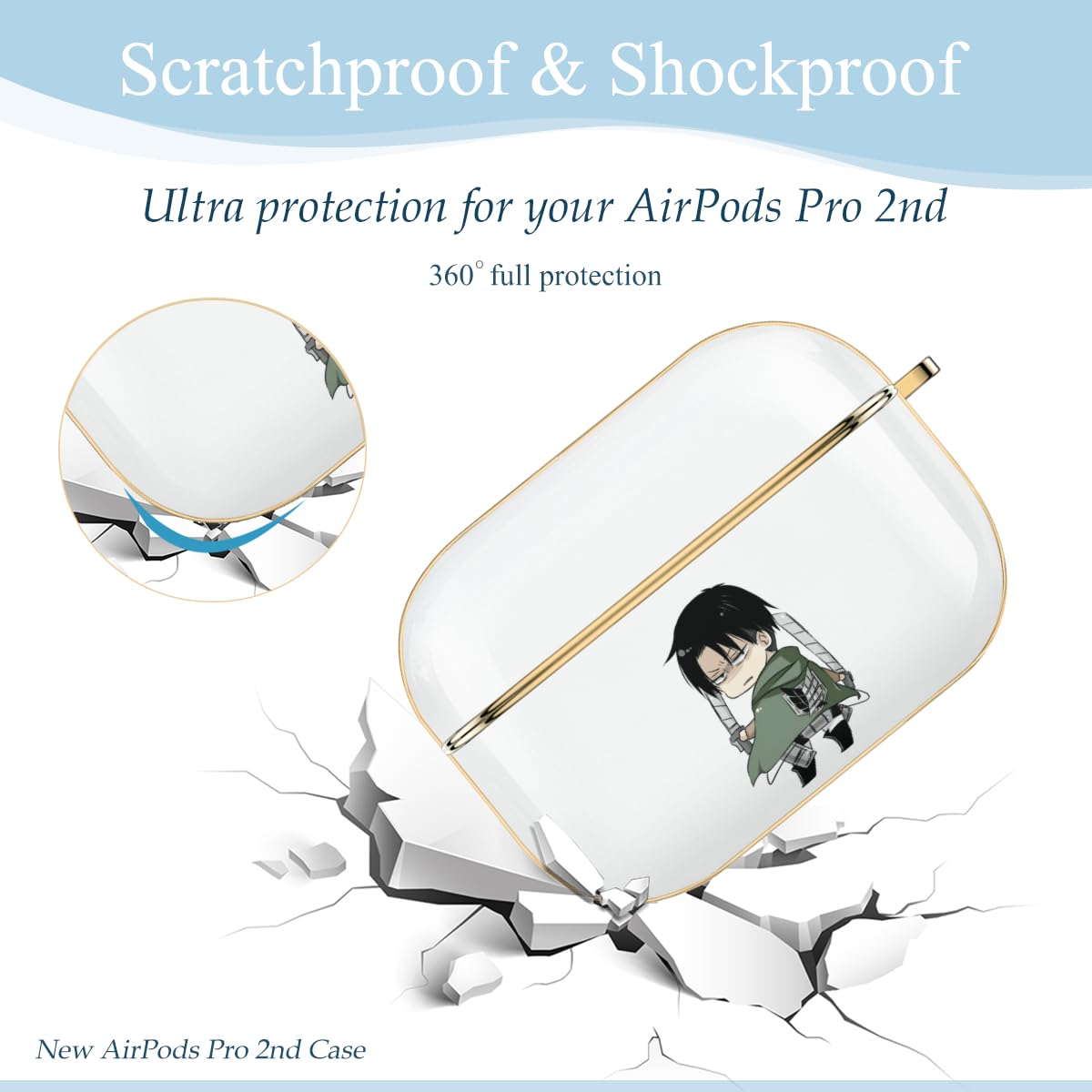 Amazon | 進撃の巨人 リヴァイ 兵長 AirPods Pro 2ケース かわいい