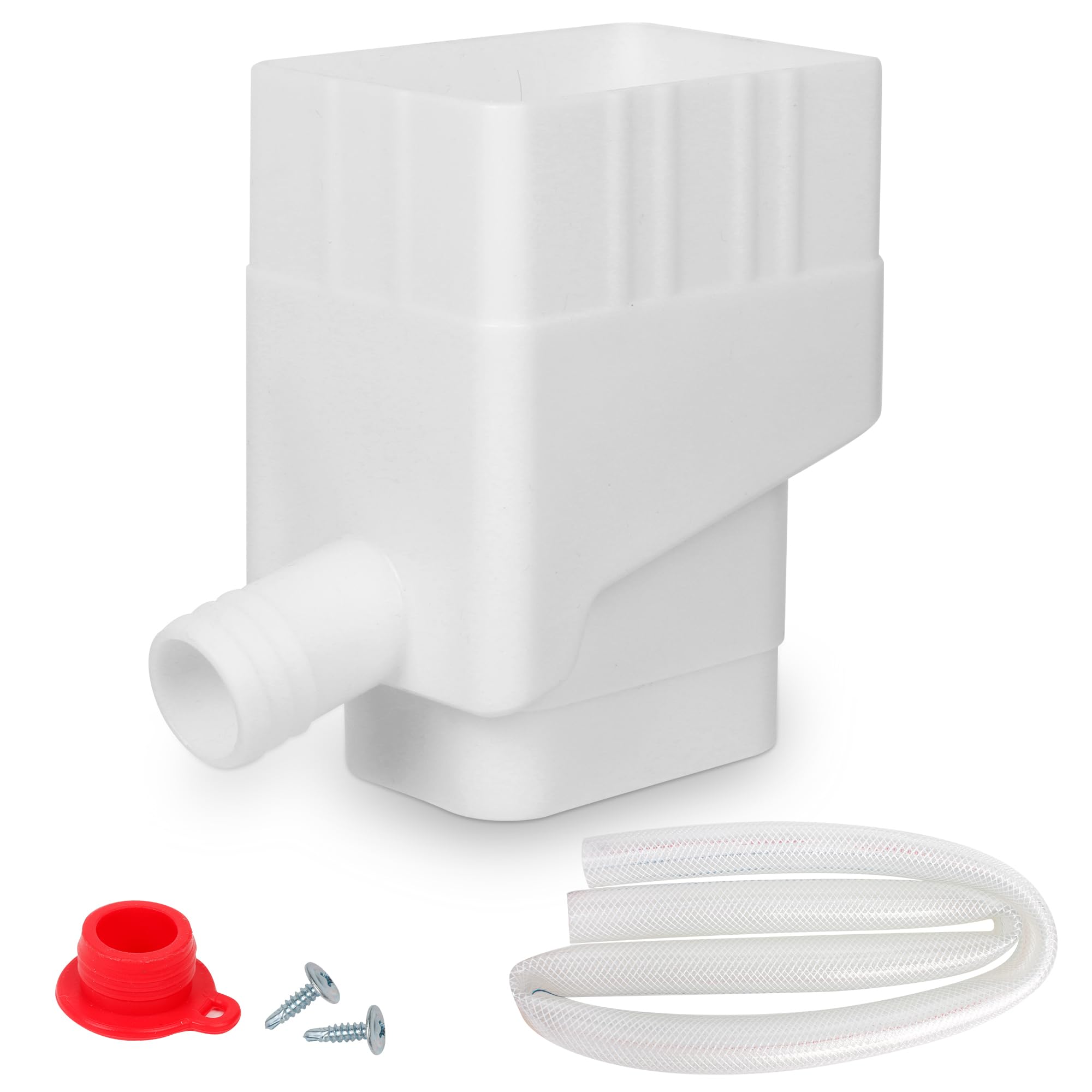 Spoilu Downspout Diverter for Rain Barrel, Rainwater Collection System, Rain Barrel Diverter Kit, Rain Gutter Diverter, Fits 2'' x 3'' Standard Gutter Downspout, with 40" Hose