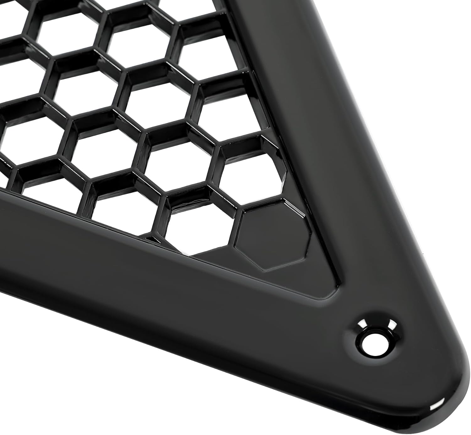 HECASA Hood Vent Compatible with 2003-2017 Volvo VNL Replacement for 20413696 20435695 Side Hood Air Intake Grille ABS Plastic Painted Black - Driver & Passenger Side