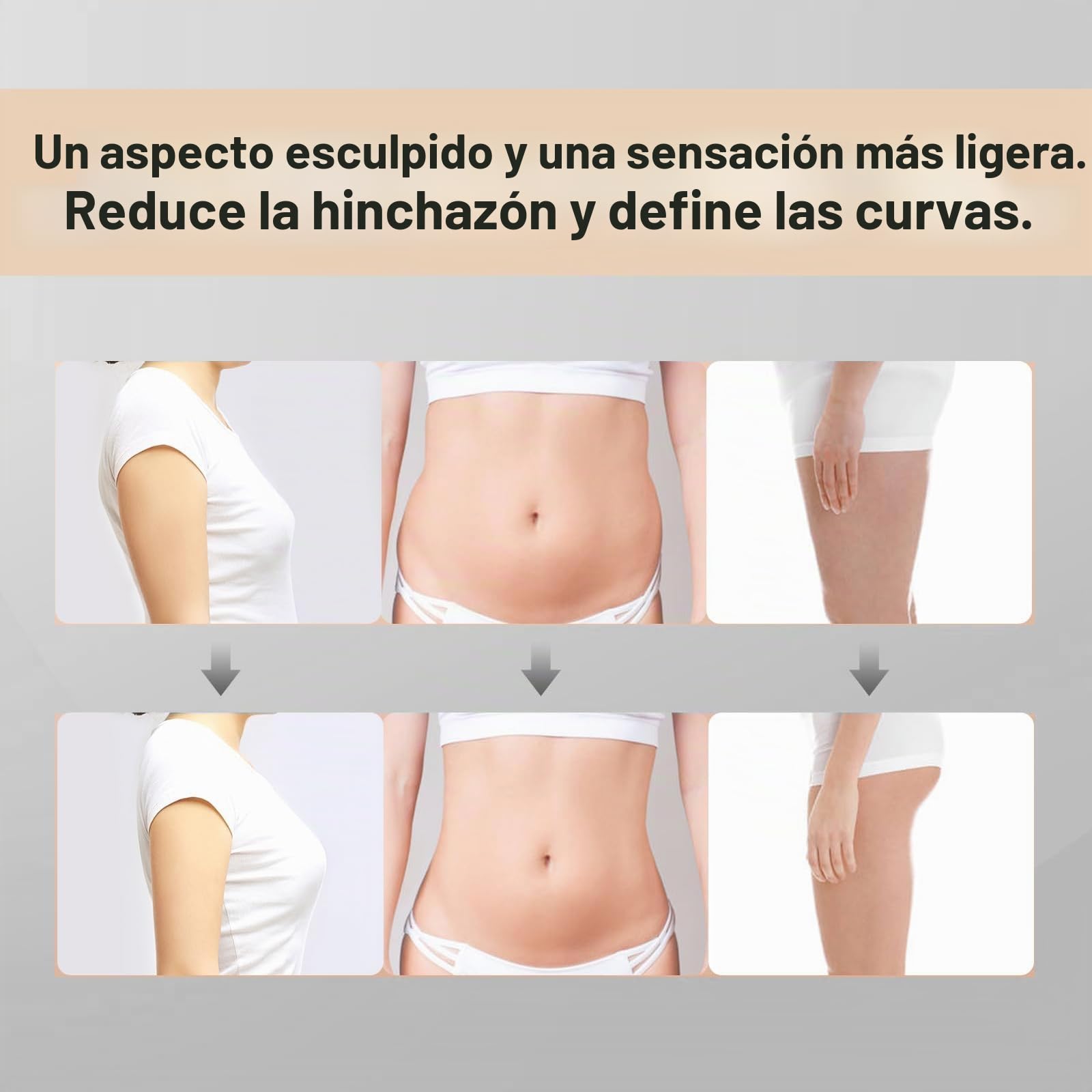 Masajeador de Drenaje Linfático & Anti Celulitis, SINZONeu® Dispositivo Moldeador Corporal Recargable con Calor, Luz Roja, Vibración para Piernas, Brazos, Abdomen