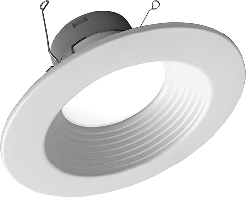 NICOR DLR566091203KWHBF DLR56 (v6) - Lámpara LED empotrable con deflector (56 pulgadas), color blanco, 900 lúmenes, 3000 K