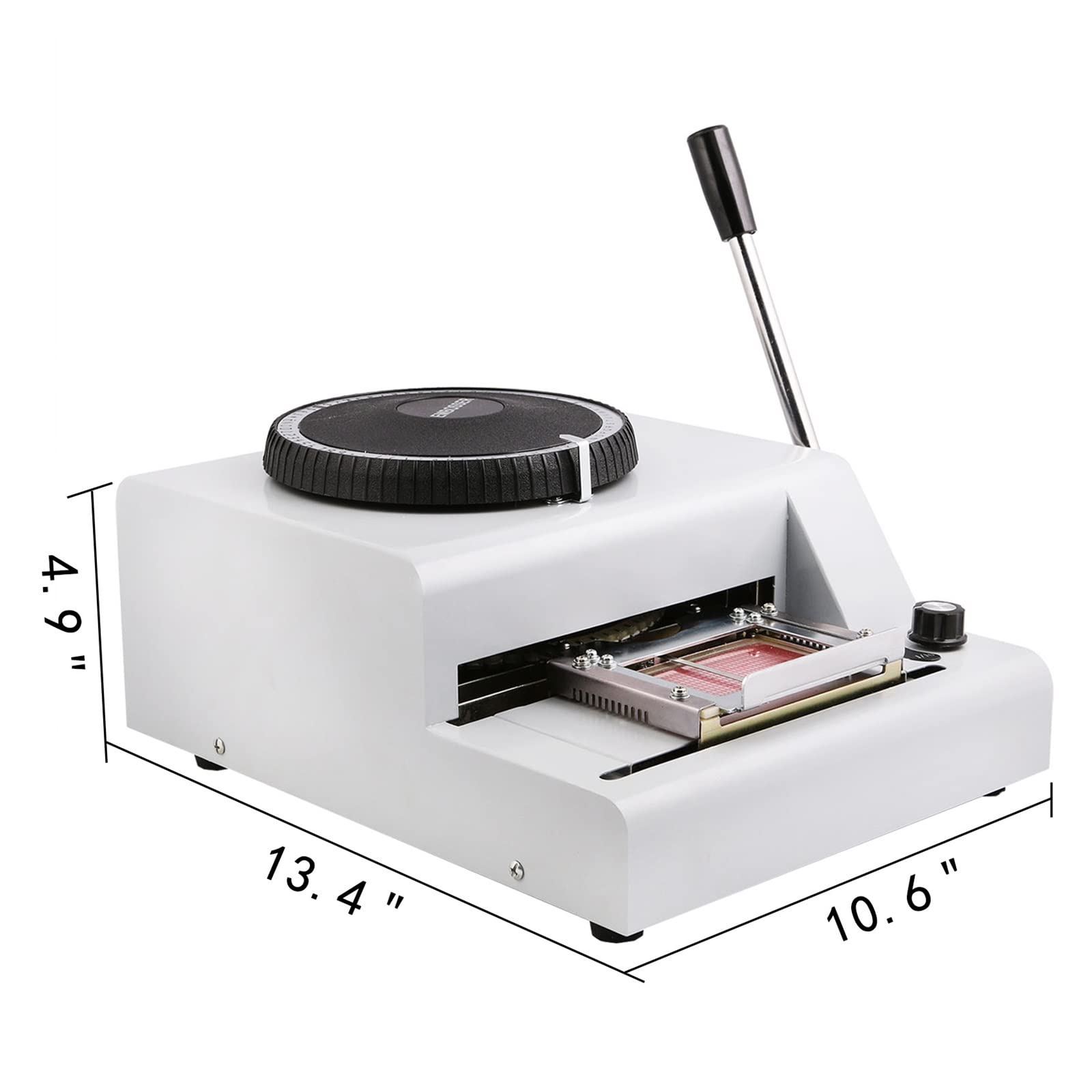 Máquina de Gofrado - 72 Caracteres - for Hacer Tarjetas de Plástico PVC: Tarjetas de Fidelidad, Tarjetas de Transporte, Tarjetas de Crédito para profesionales y aficionados al bricolaje
