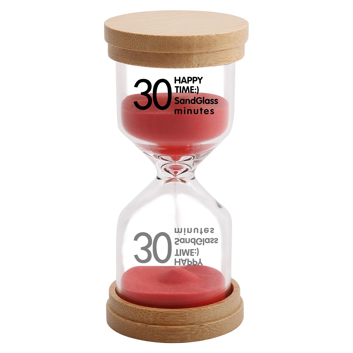 30 Minute Wooden Sand Timer,Red Sand Hourglass for Productivity, Focus, Meditation & Home Décor,30 Min Reloj de Arena Sand Clock for Kitchen, Office, Classroom, Yoga & Games-image-10