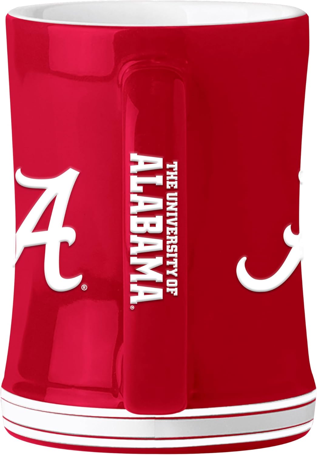 Logo Brands NCAA Alabama Crimson Tide 14 oz Relief Coffee Mug - Officially Licensed Mug, Sculpted 3D Logo and Team Colors – Comfortable Handle and Glossy Finish for College Sports Fans - Image 4