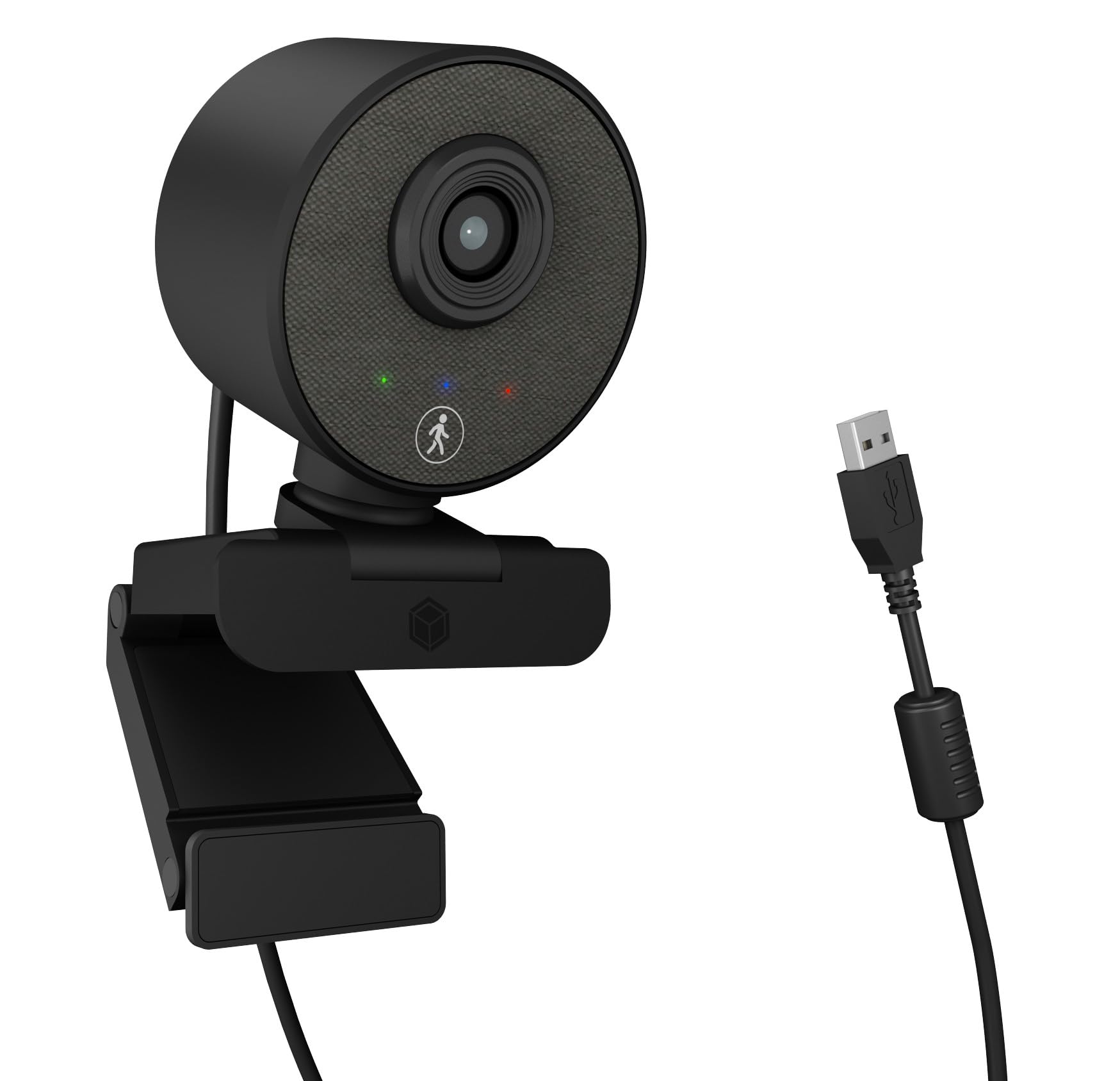 ICY BOX Full HD USB Webcam con microfono, base a morsetto, HD Auto Focus, WDR IB-CAM501-HD