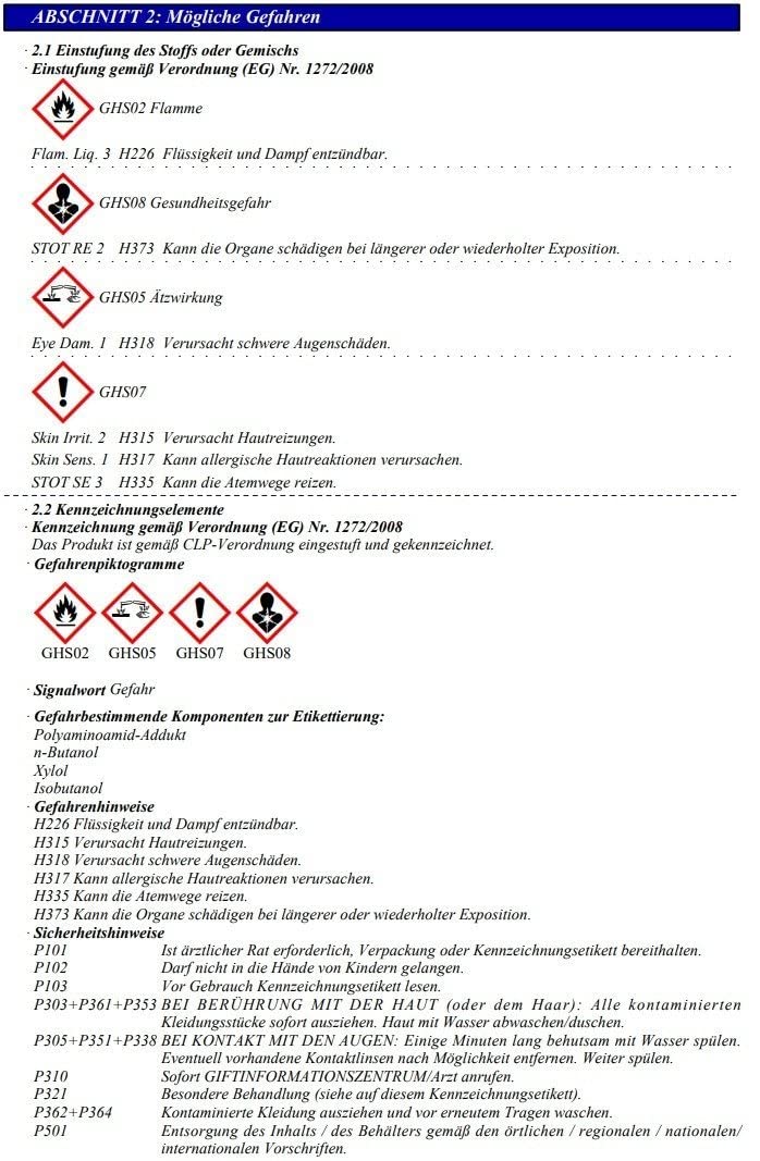 2,5L EP-Grundierfiller Füller + Härter + Verdünnung Unterlage LACKE EP für Epoxy Haftfestigkeit auf Stahl Aluminium