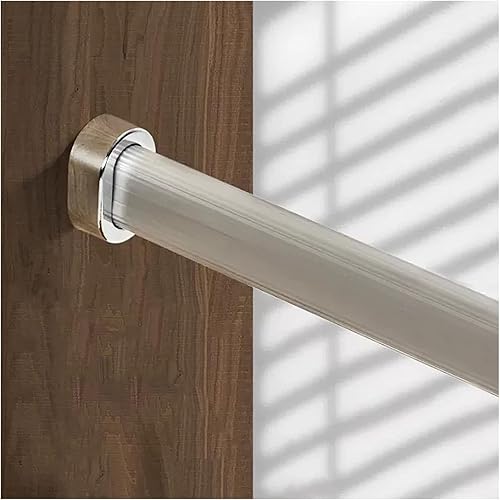 Barra de ropa para pared para ropa pesada, barra colgante para armario de armario, 50 60 70 80 90 100 115 125 135 59.1 in de largo, barra de ropa