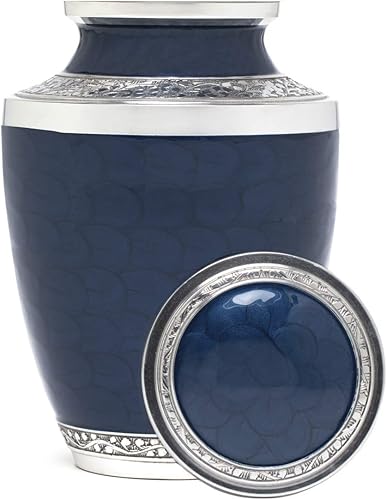 Miniatura 48 de Eternal Harmony Urna grande para cenizas, urna de cremación masculina y femenina para cenizas humanas con acabados elegantes, sello seguro y bolsa