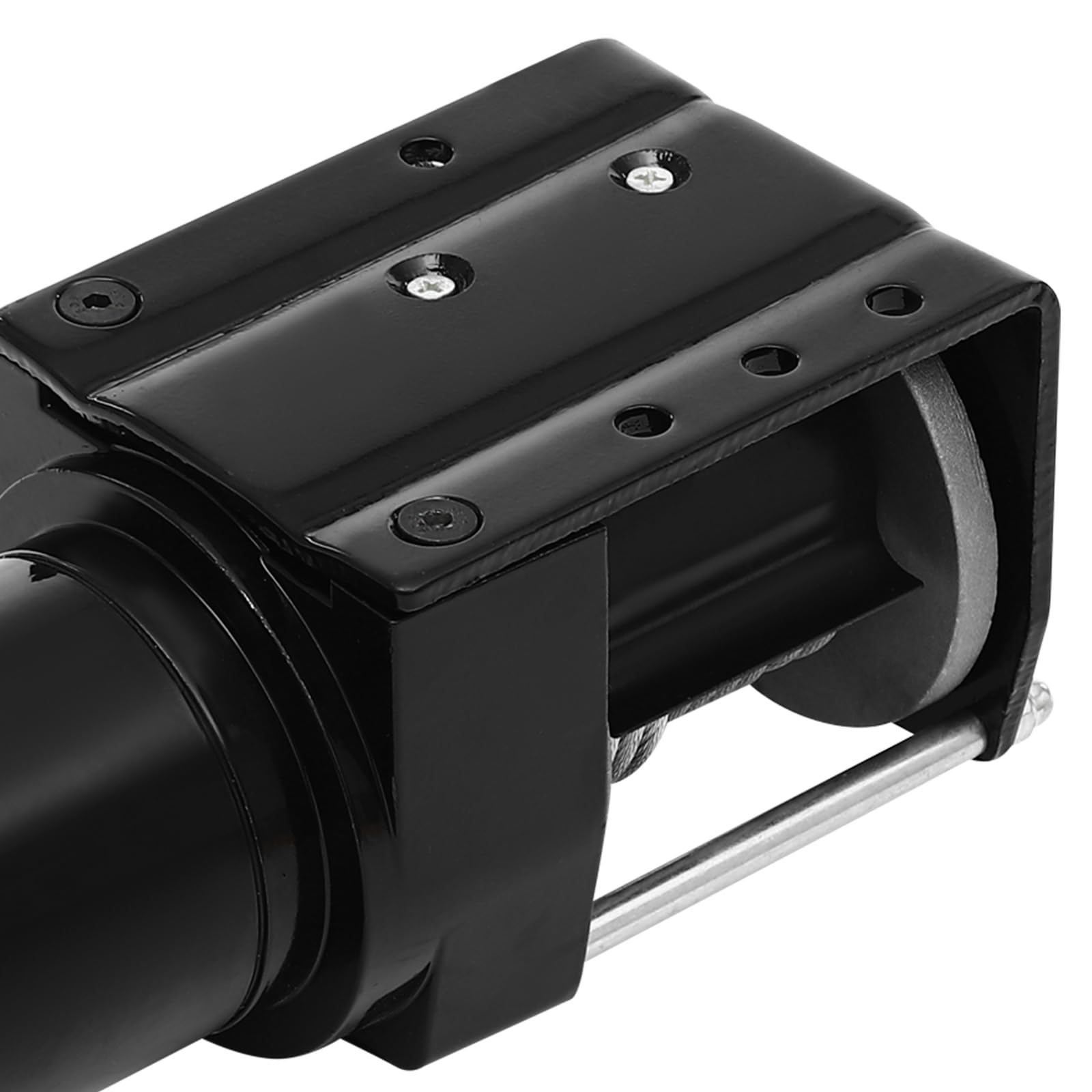 Palan électrique 12V, échafaudage à treuil aérien, Grue e-Hoist, avec Wired Remote Controller, Protection Grade IP54, pour Garage entrepôt Usine de Levage Usine agricole (Noir 1300KG)