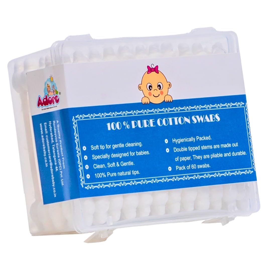 adore 100% pure cotton swabs (pack of 1)