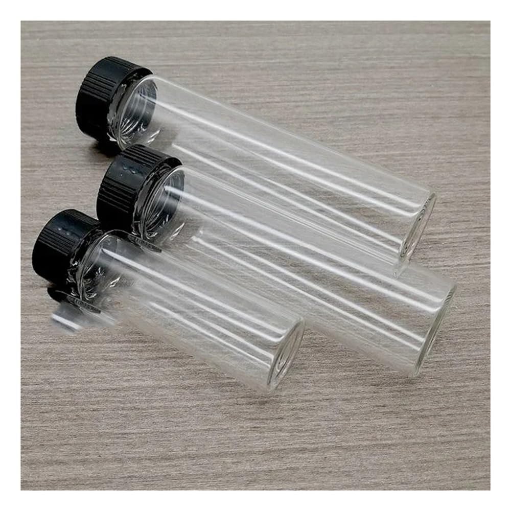 Vetreria da laboratorio Flacone for reagenti da laboratorio in vetro borosilicato basso con tappo a vite da 2 ml a 100 ml(60ml 10pcs)