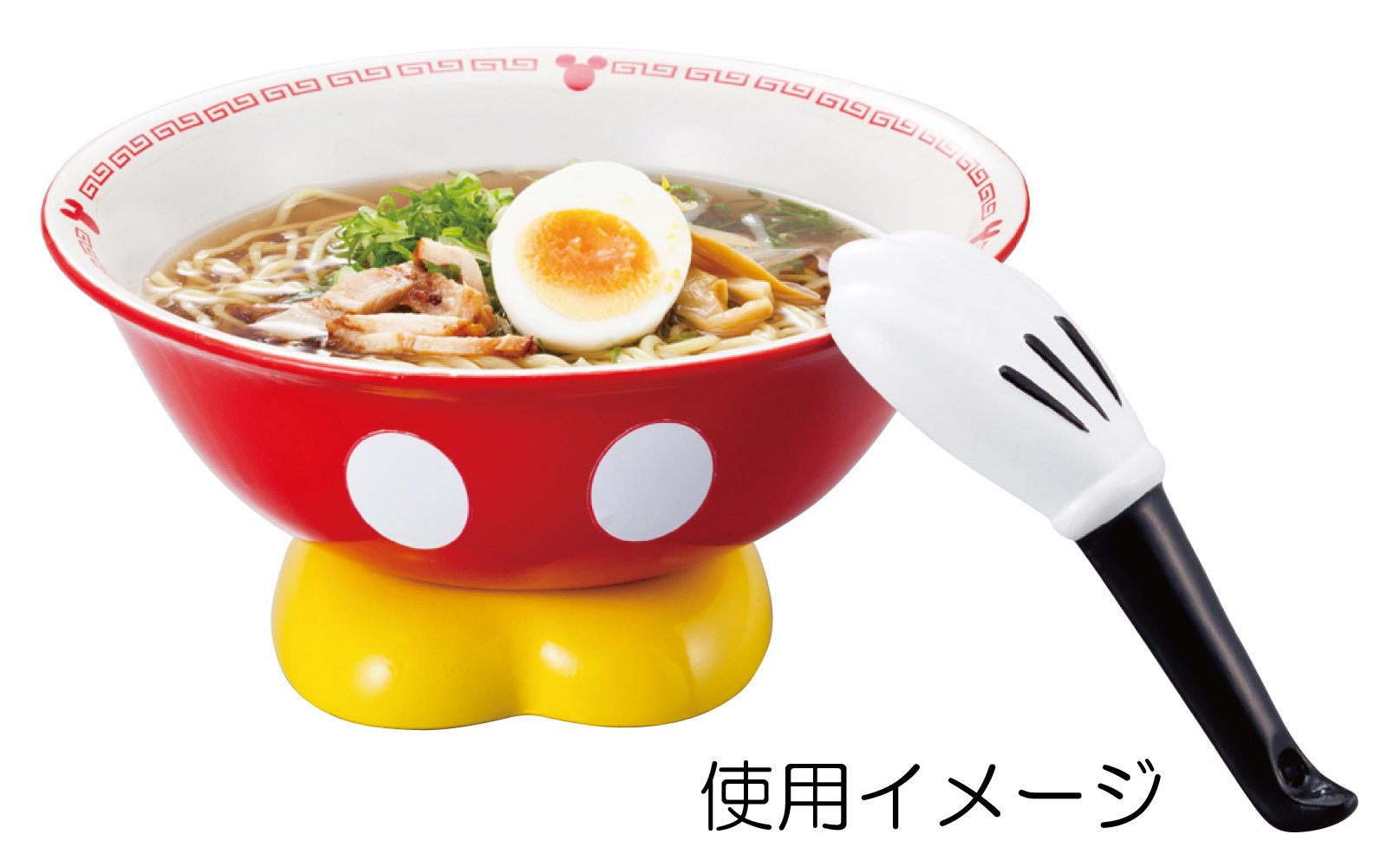Amazon｜ディズニー ミッキーマウス ラーメンセット(レンゲ付
